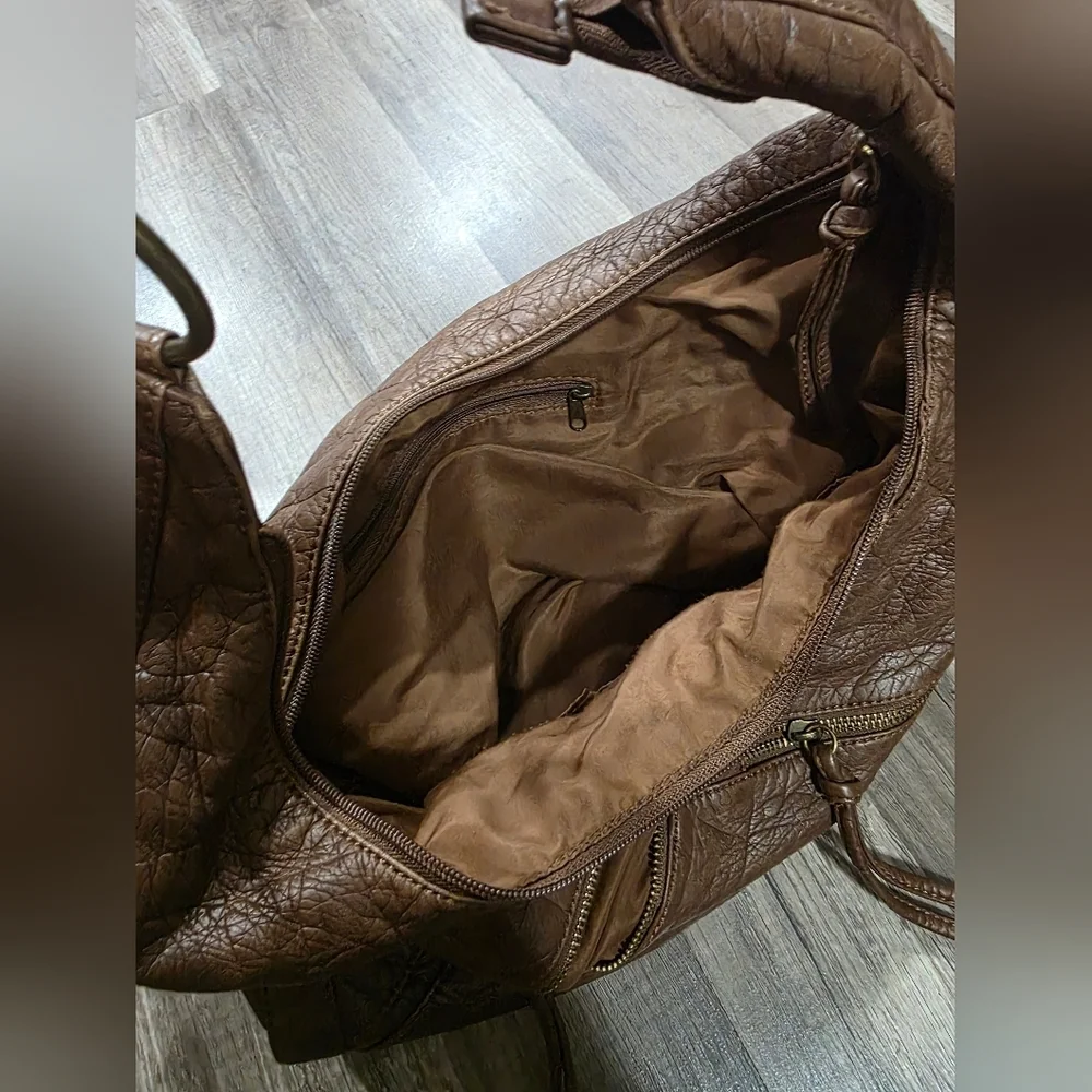 Softest Pu Leather Mossimo Boho Hobo Slouch Bag Shoulder Westerncore South West